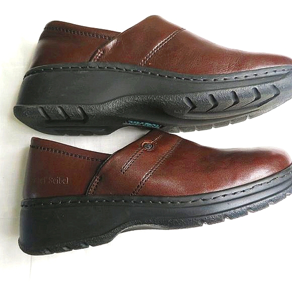 Josef Seibel Brown Slip On Leather Mules Size 6 US  37 Euro - Picture 3 of 6